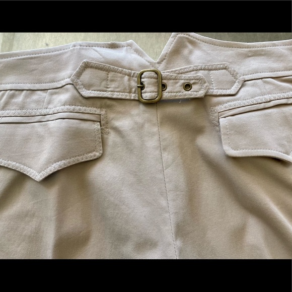 Emil Rutenberg Wide Leg Pants. Low Rise. Beige 10 - Picture 4 of 10